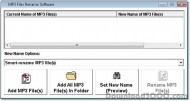 MP3 Files Rename Software screenshot